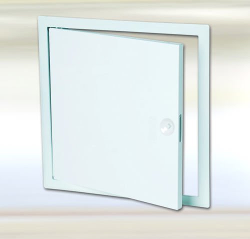 Blechrevisionsklappe FF Systembau für die Wand mit Vierkantverschluss weiss RAL 9016 per GLS (50 cm x 30 cm) von FF Systembau GmbH