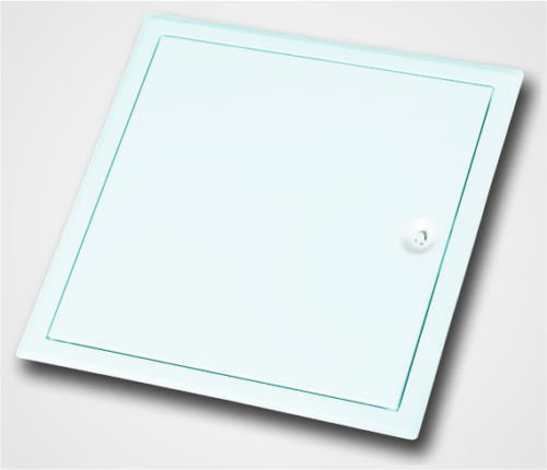 Blechklappen FF Systembau für die Wand mit Vierkantverschluss (RAL 9016 weiß) prime Versand (60 cm x 30 cm) von FF Systembau GmbH