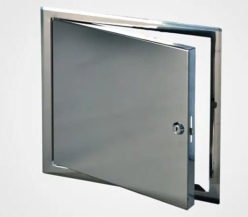 Revisionsklappe Edelstahl 200 x 200 mm mit Zylinderschloss Revisionsklappe Edelstahl 200 x 200 mm mit Zylinderschloss von FF Systems