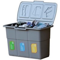 Abfallbehälter für die getrennte abfallsammlung 3 getrennte fächer von FF
