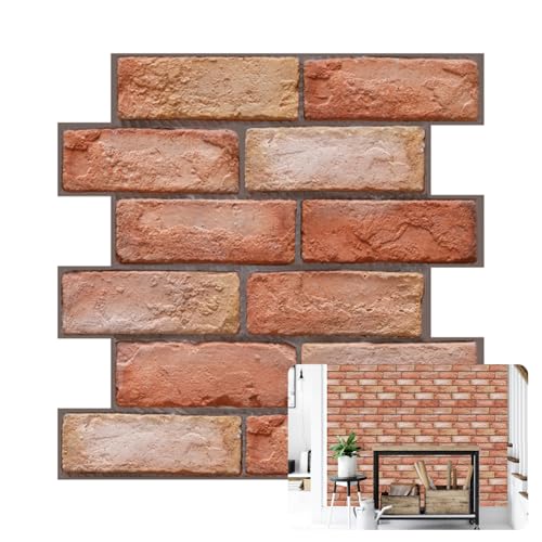 Selbstklebende 3D Fliesenfolie - Fliesenoptik für Küchenrückwand und Bad | Fliesenaufkleber (PT1,30 PCS) von FFFF & OLFEH
