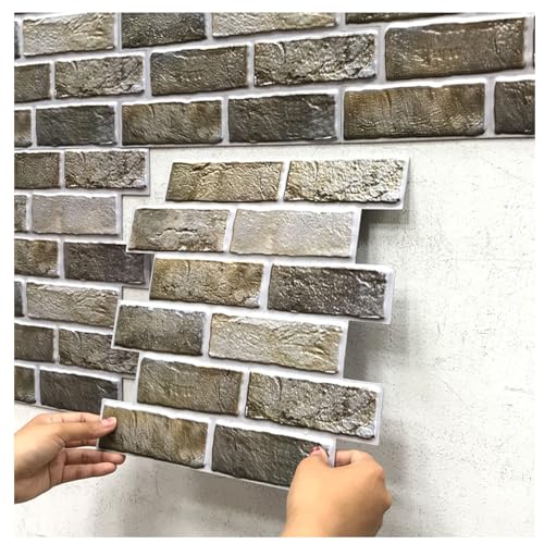 Selbstklebende 3D Fliesenfolie - Fliesenoptik für Küchenrückwand und Bad | Fliesenaufkleber (PT2,50 PCS) von FFFF & OLFEH
