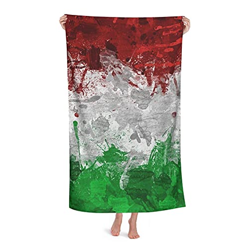 FFLSDR Strandtuch Italien Italienisch Italia Emblem Mikrofaser Großes Badetuch für Erwachsene Saugfähig Schnelltrocknende Stranddecke 80X130CM von FFLSDR