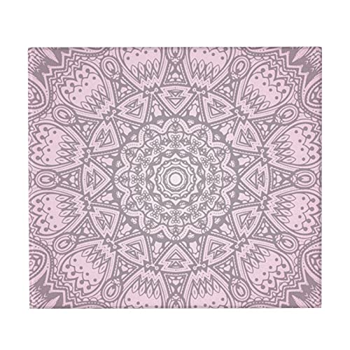 Geschirr-Trocknungsmatten,Rosa Mandala Art Saugfähige Abtropfmatte Spüle Matte Pad 41X46 cm von FFLSDR