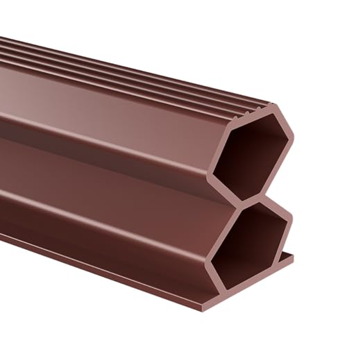 FFPMYF Tür Dichtung，Türdichtung Dichtungsband Selbstklebend - Door Seal Schalldämmung Tür Dichtband, Haustür, Fenster，für Wohnung, Haus, Büro, Innenräume (Braun, 6M) von FFPMYF