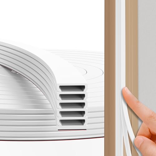 FFPMYF Türdichtung Dichtungsband Selbstklebend – Gummidichtung Tür Dichtung Zugluftstopper, Lärmschutz, Energieeffizienz, Wetterfest(Weiß-12m) von FFPMYF
