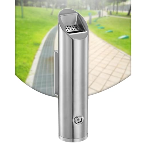 Cigarette Ashtray for Outside, Outdoor Cigarette Butt Disposal, Cigarette Disposal Outdoor, Wall Mounted Cylinder Cigarette Butt Receptacle, Commercial Cigarette Butt Container for Public Areas von FFTDCYHT