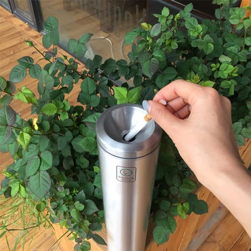 Cigarette Ashtray for Outside, Outdoor Cigarette Butt Disposal, Cigarette Disposal Outdoor, Wall Mounted Cylinder Cigarette Butt Receptacle, Commercial Cigarette Butt Container for Public Areas von FFTDCYHT