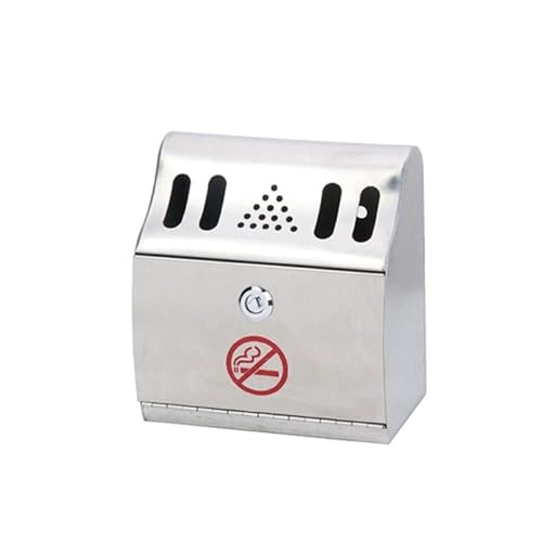 FFTDCYHT Ashtray for Wall Mounting, Lockable Cigarette Butt, Stainless Steel Ashtray, Rustproof Cigarette Ash Container Suitable for Outdoor Use FFTDCYHT Ashtray for Wall Mounting, Lockable Cigarette Butt, Stainless Steel Ashtray, Rustproof Cigarette Ash Container Suitable for Outdoor Use von FFTDCYHT