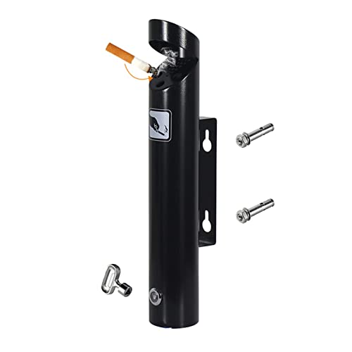 FFTDCYHT Lockable Stainless Steel Industrial Cigarette Wall Mounted Ashtray for Outdoor Use in Common Smoking Areas Cigarette Disposal Towers, Outdoor Cigarette Butt Disposal von FFTDCYHT