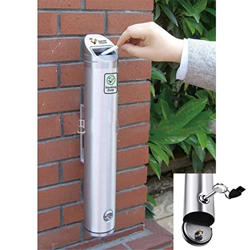 FFTDCYHT Premium-Wandmontage Aschenbecher, Wand montierte Zigarette kommerzielle Aschenbecherwand im Freien Zigarette Mülleimer Hochleistungs-Aschenbecher, Outdoor-Aschenbecher Stehend FFTDCYHT Premium-Wandmontage Aschenbecher, Wand montierte Zigarette kommerzielle Aschenbecherwand im Freien Zigarette Mülleimer Hochleistungs-Aschenbecher, Outdoor-Aschenbecher Stehend von FFTDCYHT
