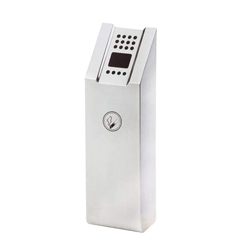 FFTDCYHT Wall Mounted Outdoor Lockable Commercial Ashtray for Home Cigarette Ash Disposal Stainless Steel Cigarette Ashtray, Outdoor Cigarette Butt Disposal, Smokers Outpost von FFTDCYHT