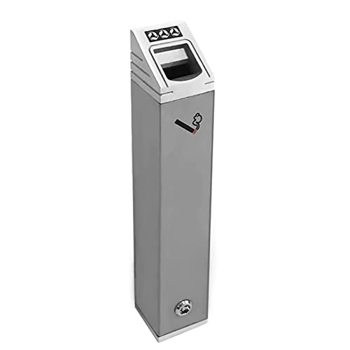 FFTDCYHT Wall Mounted Outdoor Lockable Commercial Ashtray for Home Cigarette Ash Disposal Stainless Steel Cigarette Ashtray for Bar Restaurant Cafe, Outdoor Cigarette Butt Disposal von FFTDCYHT