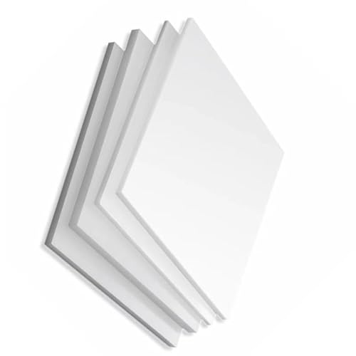 2 weiße Polypropylenplatten – 150 mm x 150 mm, langlebige Kunststoffplatte for Heimwerkerprojekte, Wassertanks und Elektronik(150x150x20mm) von FFTUNAMNX