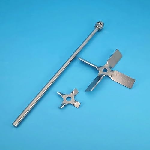 304 Edelstahl-Kreuzmischblatt mit 4 Klingen und Dispergierstab für Laborzwecke - 40 mm bis 120 mm(8x400mm Typ-2) von FFTUNAMNX