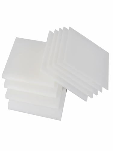 Polypropylenplatten – 400 mm x 400 mm, langlebiger PP-Konstruktionskunststoff for Elektronik, Heimwerkerprojekte und den industriellen Einsatz(400x400x2mm) von FFTUNAMNX