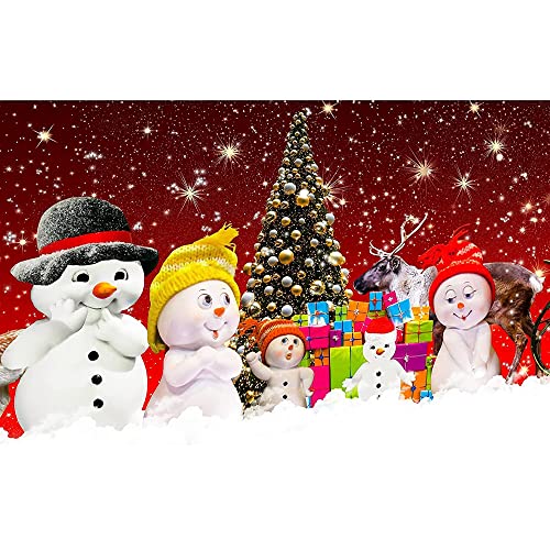 FFWTPY Weihnachten Diamond Painting 5D Diamant Painting Bilder für Kinder Erwachsene Runde Vollbohr Kristall Strass Cross Stickerei Malerei Kits für Weihnachts Dekoration Geschenke von FFWTPY