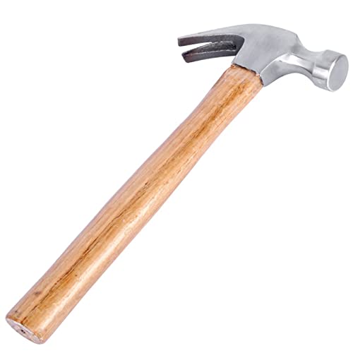 FFXN 1 Pcs klauenhammer Holzgriff, Personalisierter Hammer, Zimmererhammer Holz, Stahlhammer, Hochwertiger Stahlkopf, Bequemer Holzgriff, 33 cm/13 in von FFXN