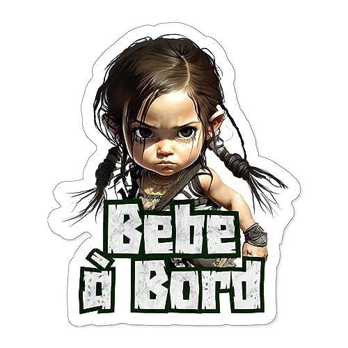 Auto-Aufkleber Baby an Bord – Baby On Board Sticker Auto Kleine Abenteurerin 13 x 15 cm Vinyl Qualität Baby an Bord, 100 % Made in France Auto-Aufkleber Baby an Bord – Baby On Board Sticker Auto Kleine Abenteurerin 13 x 15 cm Vinyl Qualität Baby an Bord, 100 % Made in France von FFrame