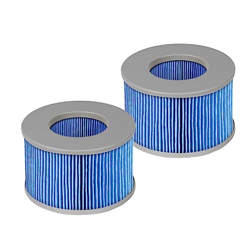 FFyan 2 Pack Spa Whirlpool-Filterkartusche für Mspa Spas & Spa-Filterkartusche Ersatzfilterkartusche, Kartuschenpumpe für Wasserfilter Modell ab 2020(Verbesserte Edition) von FFyan