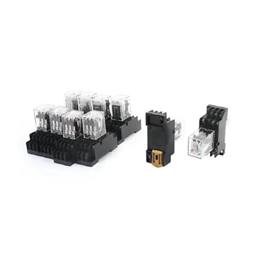 10 Pcs AC 24V Coil Voltage 3PDT 11P 35mm DIN Rail Mounting Power Relay Control Relays von FGAHVZZY