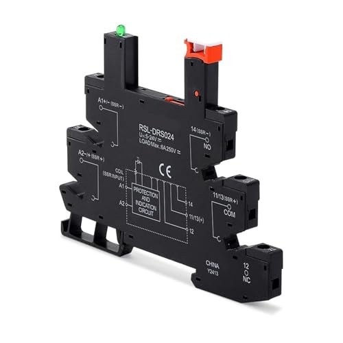 1PC RSL-DRS024 BLK Slim Relay Socket Base Control Relays von FGAHVZZY