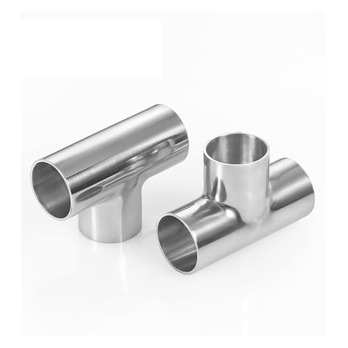 1pc 40mm Pipe OD Butt Weld Tee 3 Way Connector Pipe Fitting SUS304 Stainless Homebrew von FGAHVZZY