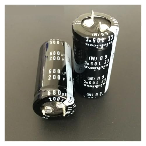 2pcs 680uF 200V 22x45mm 200V680uF Snap-in PSU Aluminum Electrolytic Capacitor Capacitors von FGAHVZZY