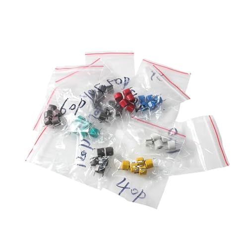 45PCS JML06 Trimmer Capacitor Assorted Kit 9Value 5PF~120PF Variable Capacitors Set Pack 5PF 10PF 20PF 30PF 40PF 50PF 60PF 70PF Capacitors von FGAHVZZY