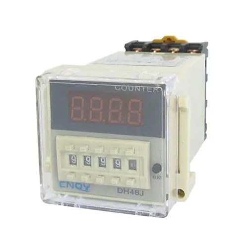 DH48J 1-999900 Count Up Digital Counter Relay w Base AC/DC 12V 50/60Hz Control Relays von FGAHVZZY