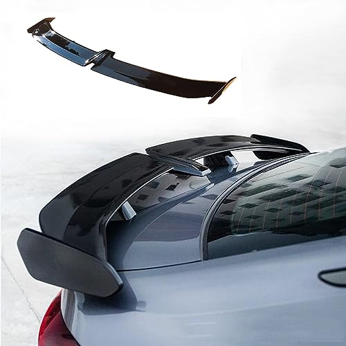 ABS Auto Heck Kofferraum Spoiler für Mitsubishi Carisma 1995-2005, Auto Heckspoiler Dach Heck Heck Kofferraum Lippe Flügel Heckklappe Spoiler Body Styling Zubehör,S/Black von FGAITH