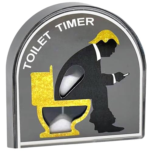 FGAQLUK Sanduhr-Toiletten-Sanduhr-Timer, Kreativer Toilettenhocker, Sanduhr-Timer for Kinder, 5 Minuten Sand-Toiletten-Sanduhr-Timer, Geschenke for Männer Und Frauen (Color : B) von FGAQLUK
