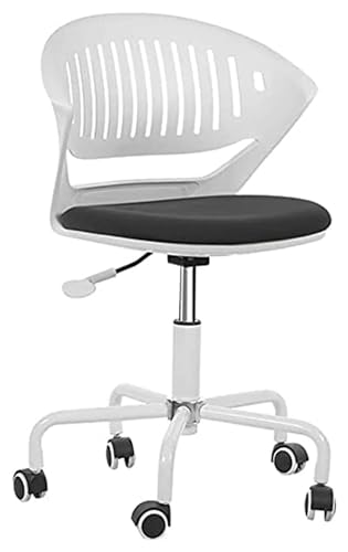 FGDERF Bürostühle Höhenverstellbarer, drehbarer Schreibtischstuhl, ergonomischer Computerstuhl for Zuhause, Schlafsaal, Chefsessel, Lordosenstütze Stuhl (Color : Black-) von FGDERF