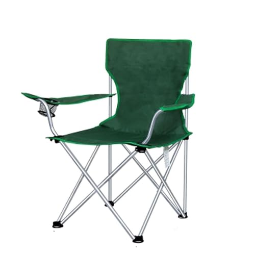 FGDERF Stühle Ultraleichter Campingstuhl, kompakter Klappstuhl mit Getränkehalter-Armlehnen und Tragetasche, strapazierfähig, 220 Pfund Tragkraft Campingstuhl (Color : I) von FGDERF