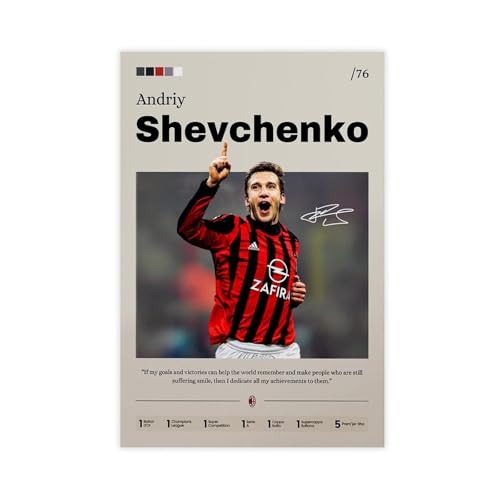 FGDHJ Andriy Shevchenko Leinwandposter Schlafzimmer Dekor Landschaft Büro Zimmer Dekor Geschenk 40 x 60 cm von FGDHJ