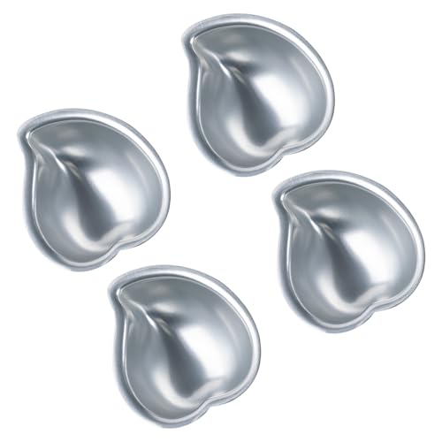 4pieces Creative Peach Mangos Form Mochi Formen Hitzebeständige Nicht Stick Aluminiumlegierung Backformen Für Gebäckkuchen von FGDTREE