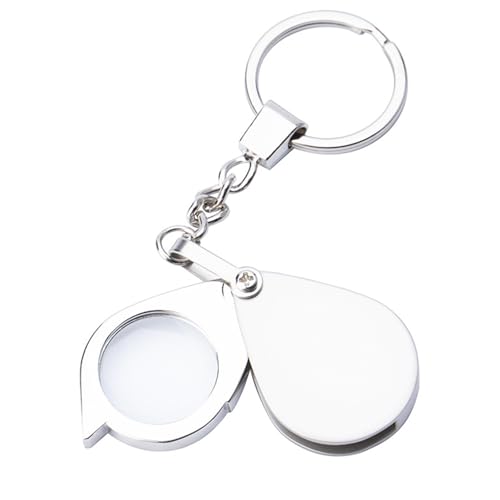 Eye Loupe 30x Lupe Glass Für Schmuckinspektion Handheld Objektivtasche Keychain Loupe Faltbare Metallschlüsselkette von FGDTREE