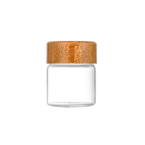 FGDTREE 24 Stücke Robuster Glas Spizerlager Jar Set Mit Bambusabdeckungen Deckel Deckel Und Mehrzwecketikett Haushalt Täglicher Gebrauch von FGDTREE