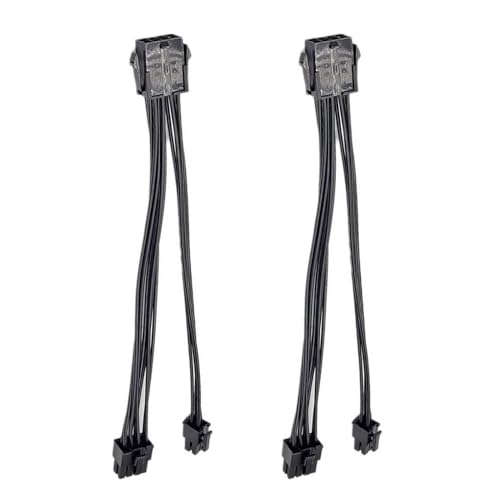 FGDTREE CPU 8Pin Buchse Auf CPU 8Pin + 4Pin Stecker Power Extension Adapter Kabel 20CM CPU 8P Auf 8P + 4P Splitter 2PCS von FGDTREE