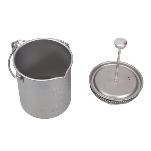 FGDTREE Outdoors Metallkaffeepressen Tragbare Reisenbecher Mit 30 ° Spouts Leckdosenfilter Tasse Kaffekolben von FGDTREE