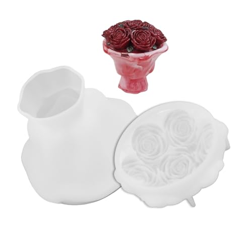 Flexible Bouquet Jar Silikonform Home Decors Formen Für Harzkunstkerzenhalter Und Sukkulenten Zeigen Harzformen Für Die Heimdekoration von FGDTREE