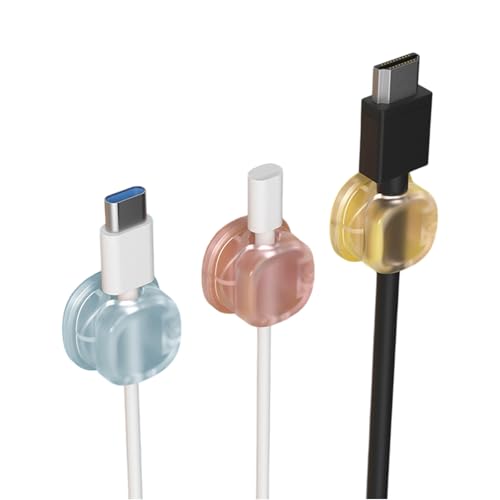 Klebenkabelclips 3PCs Sichern Nordorganisatoren Für Schreibtisch Wand Nachttisch Mehrere Oberflächenanwendung von FGDTREE