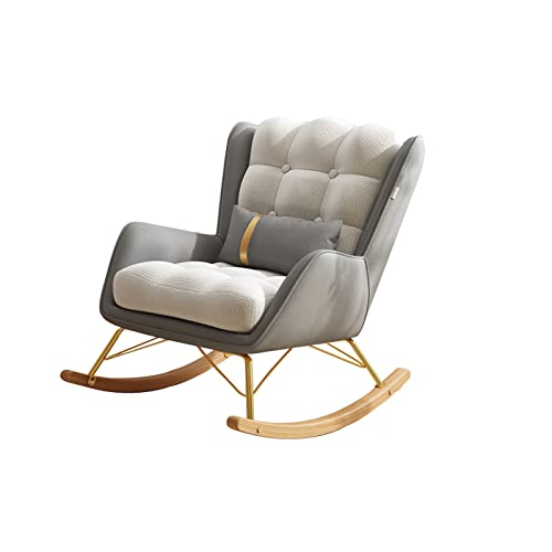 Balkon Einzelschaukelstuhl Sofa Home Rest Sofa faule Rückenlehne Sofa Wohnzimmer Sofa Stuhl schüttelbar Sofa Stuhl (Farbe: 04, Größe: keine Pedale) (4 keine Pedale) von FGFTHJBJNBDKFVFNVJNFBNVJG