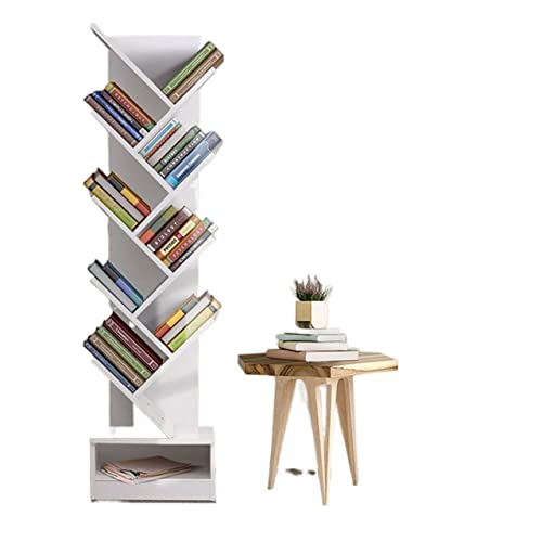 Bücherregal Kreatives Baumförmiges Großes Fassungsvermögen Boden-zu-Decken-Bücherregal 9-lagiges Bücherregal Modern Minimalistisch Wohnzimmer Arbeitszimmer Platzsparend Lagerregal von FGFTHJBJNBDKFVFNVJNFBNVJG