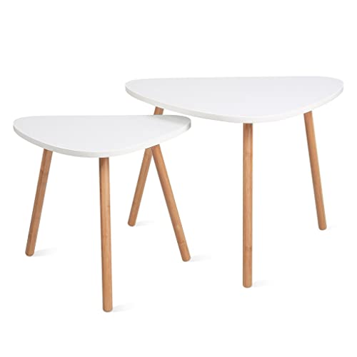 Couchtische, 2 seitliche Couchtische, Möbel, verschachtelte Tische, Wohnzimmer-Beistelltisch (Bildfarbe 1) von FGFTHJBJNBDKFVFNVJNFBNVJG