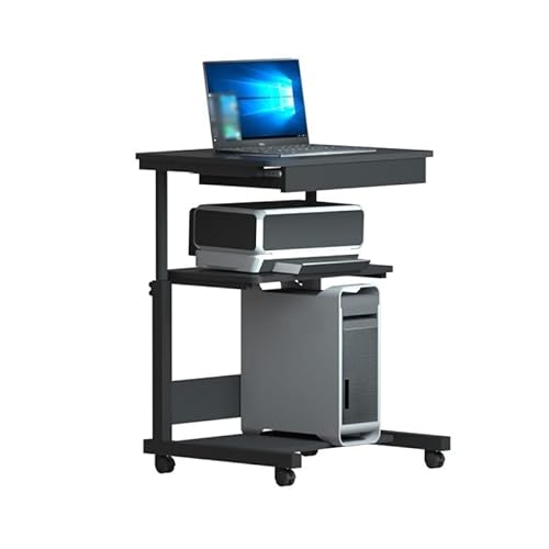 Druckertisch Druckerschrank Beweglicher Nachttisch Druckertisch Zuhause Verstellbarer einteiliger Tisch Heben Kleiner Computertisch Büroaufbewahrung und Organisation (Farbe: 1, Größe: klein) (Messing von FGFTHJBJNBDKFVFNVJNFBNVJG