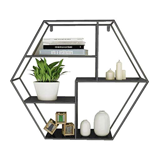 FGFTHJBJNBDKFVFNVJNFBNVJG Hexagon Wandregal Schwarz - 1 Regal Rustikaler Industriestil Dekoratives Wandregal für Bücher/Andenken/Fotos/Zimmerpflanzen FGFTHJBJNBDKFVFNVJNFBNVJG Hexagon Wandregal Schwarz - 1 Regal Rustikaler Industriestil Dekoratives Wandregal für Bücher/Andenken/Fotos/Zimmerpflanzen von FGFTHJBJNBDKFVFNVJNFBNVJG