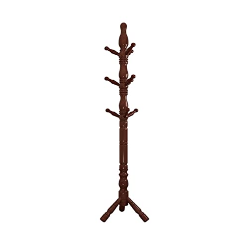 Garderobenleiste Freistehender Ständer Baum Stehgarderobe Holzgarderobe Garderobenständer Garderobenbaum mit 9 Haken Modern Coat Jackenbügel Schlafzimmer Eckgarderobe Einfach zu montieren Stehender von FGFTHJBJNBDKFVFNVJNFBNVJG