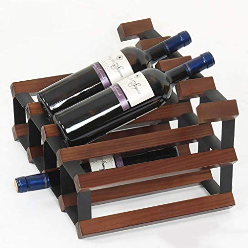 Gestelle aus Eisen und Holz, handgefertigt, Weinregal, Ornamente, Dekorationen für Küche, Wohnzimmer (Farbe: B) von FGFTHJBJNBDKFVFNVJNFBNVJG