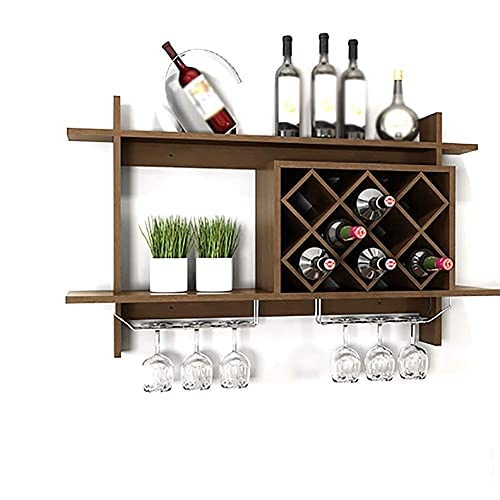 Haushaltsprodukte Flaschenregal Weinregal Weinglashalter Holz Weinregal Multifunktionales Wandregal (Größe: 8 Flaschen) von FGFTHJBJNBDKFVFNVJNFBNVJG